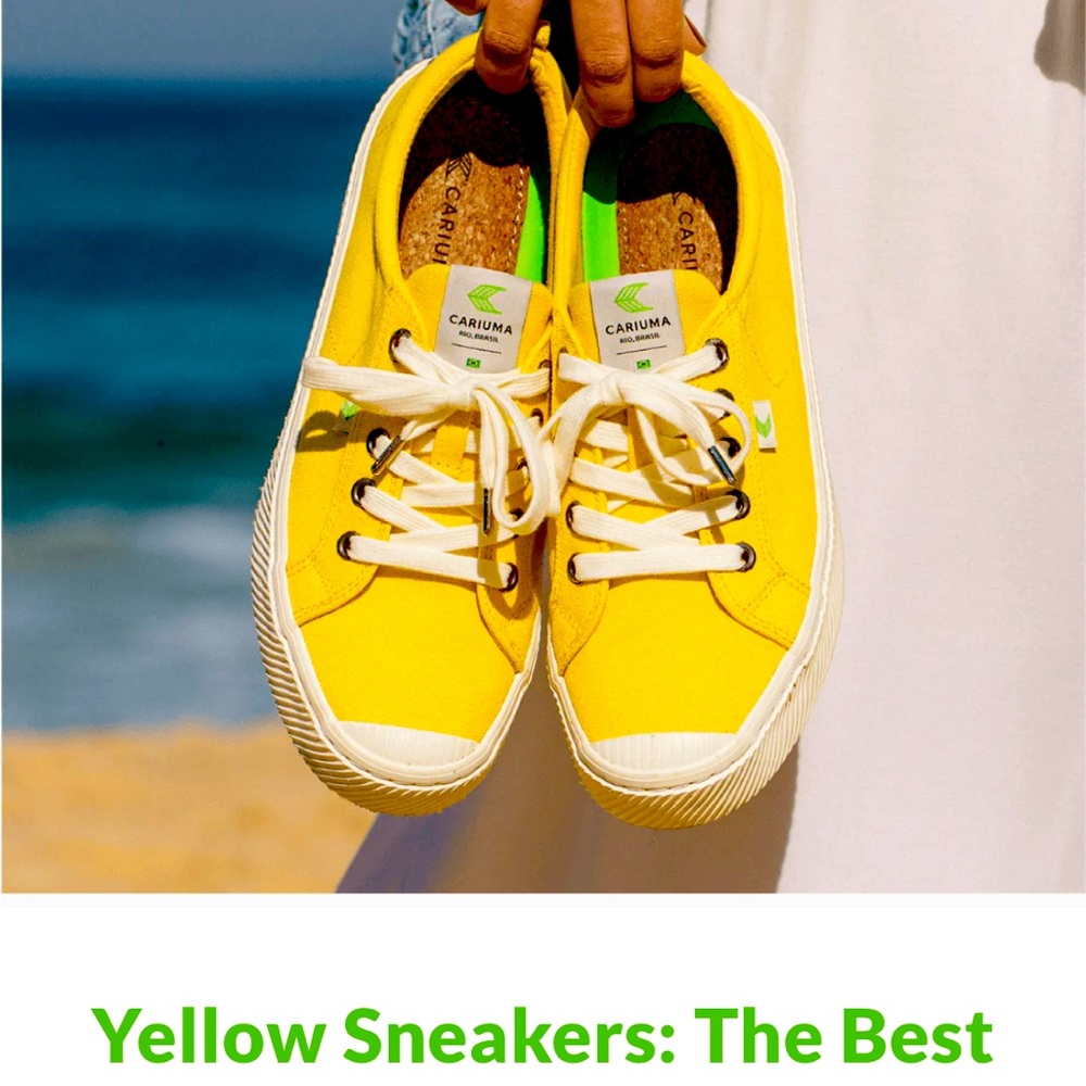 Cariuma IBI low-top knit sneakers - Yellow unisex